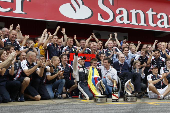 Zadnja zmaga (Maldonado) in zadnja sezona, ko je bil Frank na čelu ekipe. 2012. | Foto: AP / Guliverimage