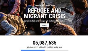 Google zbira denarno pomoč za begunce