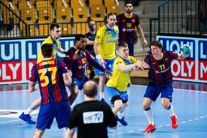 Tadej Mazej ima že izkušnje s tekmami proti Barceloni. | Foto: Grega Valančič/Sportida