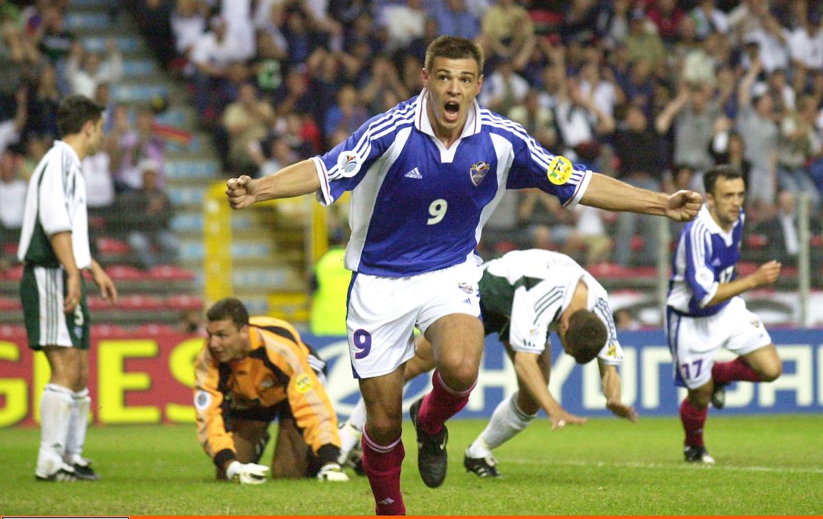 Savo Milošević | Savo Milošević je tako leta 2000 na Euru po drugem zadetku izenačil rezultat proti Sloveniji na 3:3. | Foto Reuters