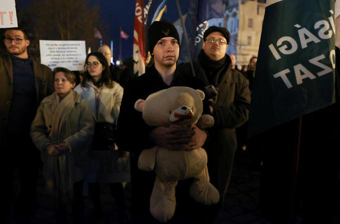 Protestniki v Budimpešti | Foto: Reuters