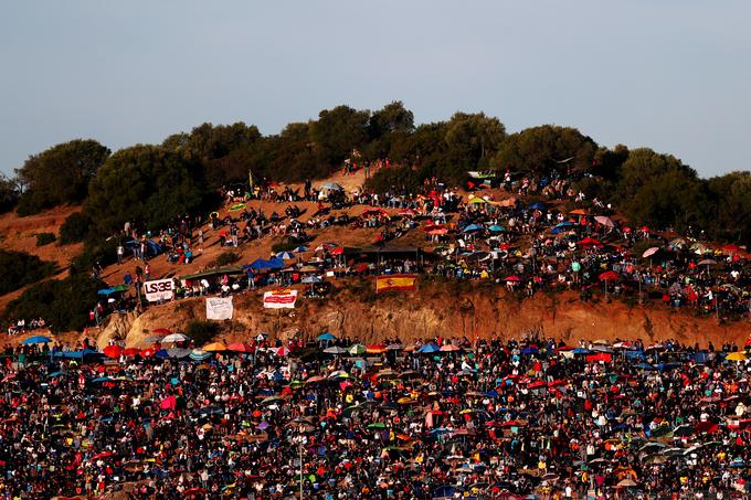 Navijači ob progi v Jerezu. | Foto: Getty Images