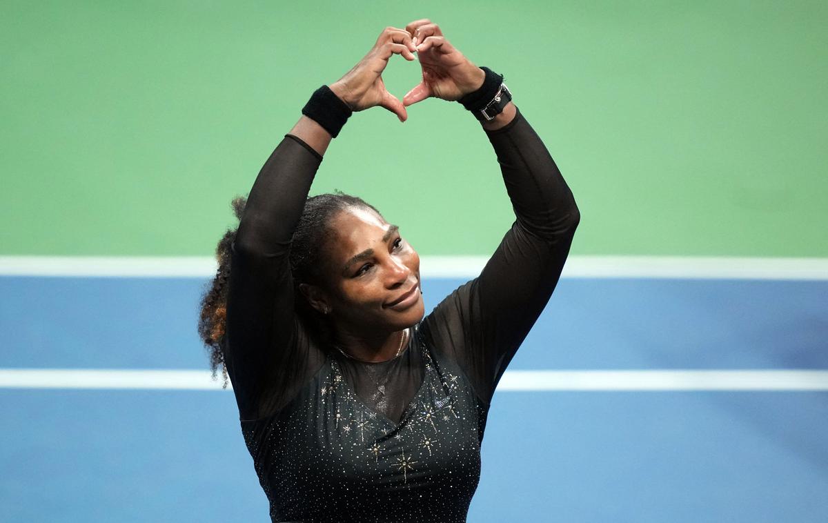 OP ZDA Serena Williams | Zahvala za podporo navijačev. Serena Williams po zadnjem dvoboju kariere. | Foto Guliver Image