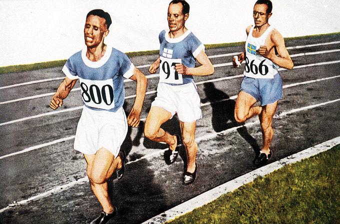 Paavo Nurmi (v sredini) je na OI osvojil devet zlatih medalj. | Foto: 