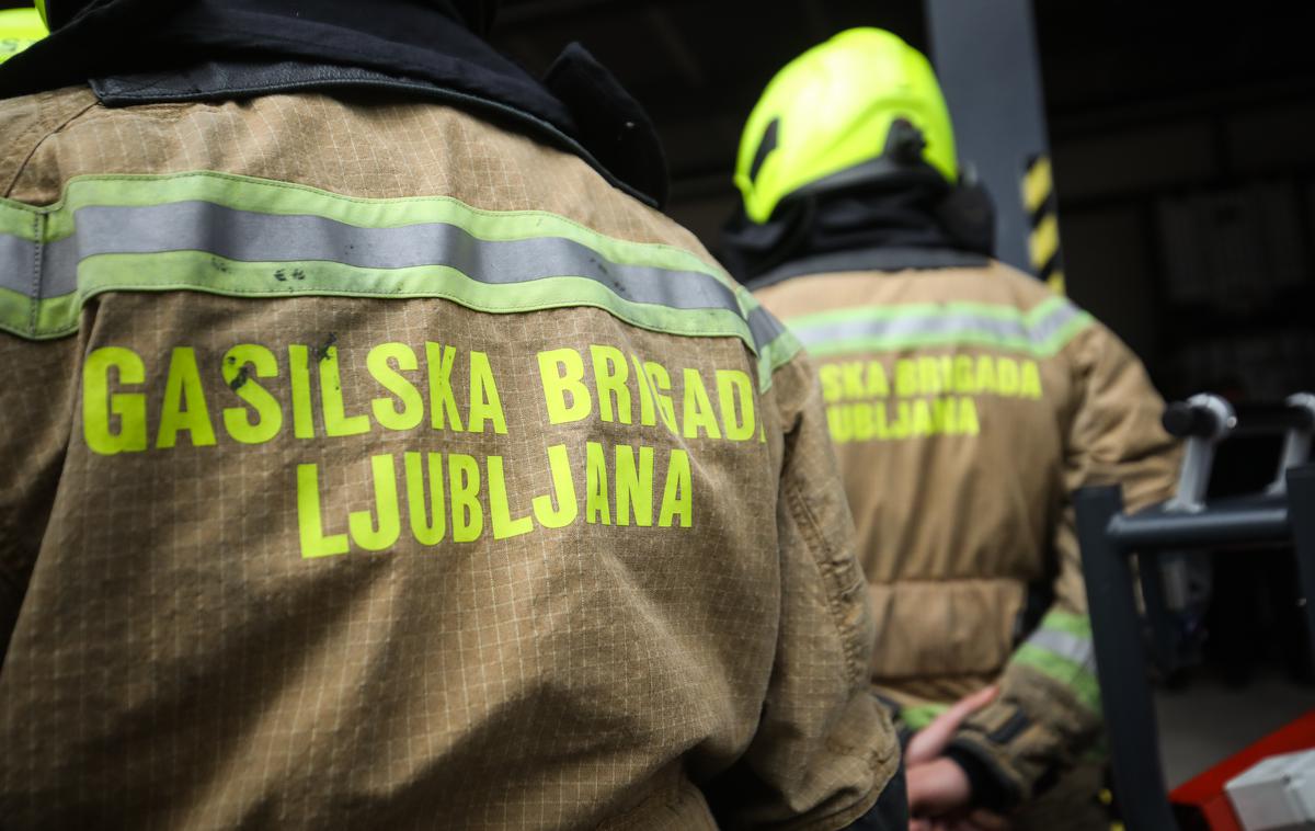 gasilci Gasilska brigada Ljubljana | Gasilci GB Ljubljana so požar pogasili. | Foto STA