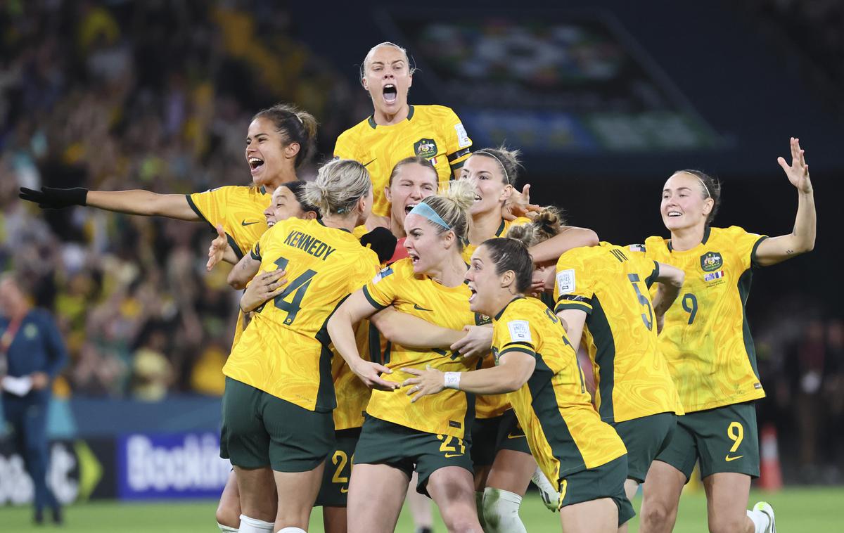 Avstralija, SP v nogometu 2023 | Avstralke so po izvajanju 11-metrovk izločile Francozinje in se prvič v zgodovini uvrstile v polfinale domačega svetovnega prvenstva. | Foto Guliverimage