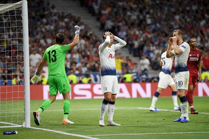 Nogometaši Tottenhama se držijo za glavo, vratar Allison Becker pa ostaja nepremagan. | Foto: Guliverimage/Getty Images