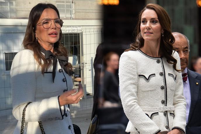 Kate Middleton, Severina | Severina se je na zagrebškem sodišču pojavila v zelo podobni obleki, kot jo je lani nosila britanska princesa. | Foto Guliverimage/instagram/severina