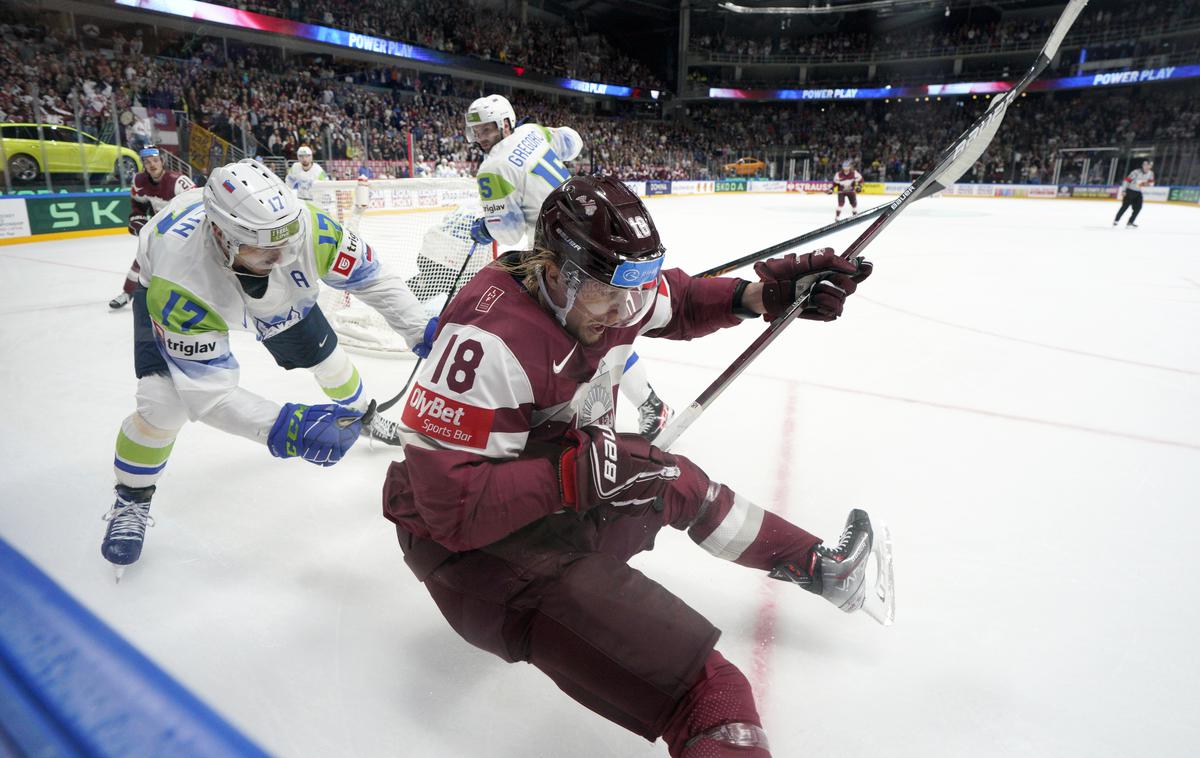 SP v hokeju 2023, slovenska hokejska reprezentanca | Slovenci so po hudem boju z Latvijo izgubili z 2:3. | Foto Guliverimage