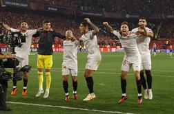 Sevilla po drami izločila Juventus, Roma v finale z neverjetnim "bunkerjem"