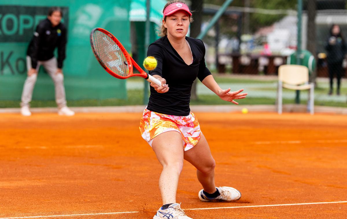 Veronika Erjavec | Slovenska teniška igralka Veronika Erjavec je zmagovalka slovenskega ženskega teniškega turnirja serije World Tennis Tour (WTT 75) v Kopru. | Foto Sportida