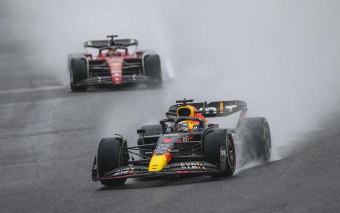 Suzuka dež Verstappen Leclerc | Foto: AP / Guliverimage