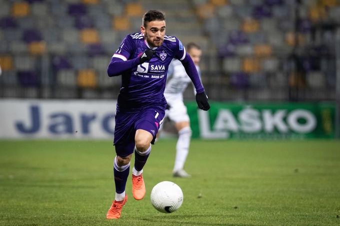 20-letni Belokranjec Aljša Matko je s šestimi goli (na 13 tekmah) trenutno najbolj učinkovit napadalec pri NK Maribor. | Foto: Sportida