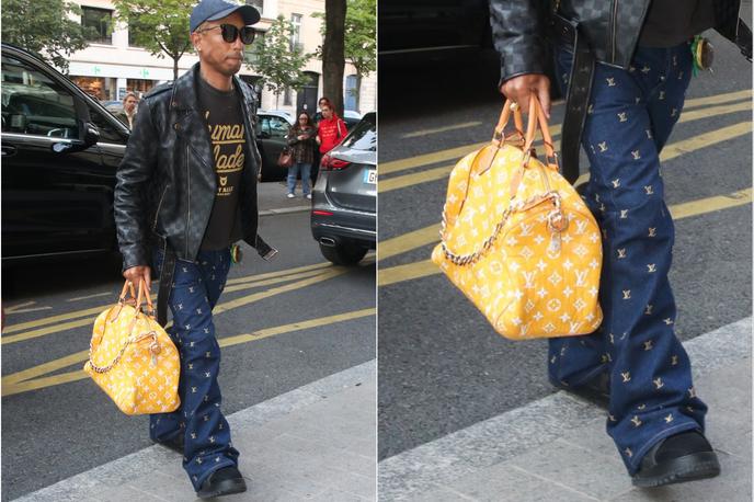 Louis Vuitton Millionaire | Pharrell Williams s torbo za milijon dolarjev, ki jo je oblikoval za modno hišo Louis Vuitton. | Foto Profimedia