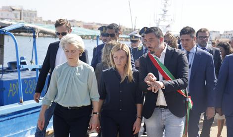 Von der Leynova na Lampedusi napovedala boj proti tihotapcem