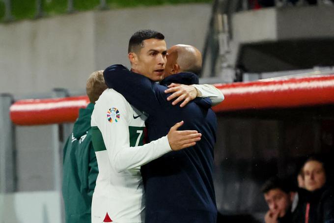 Cristiano Ronaldo je ob zmagi igral do 67. minute. | Foto: Reuters