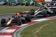 VN Kitajske štart Max Verstappen Red Bull Fernando Alonso Aston Martin