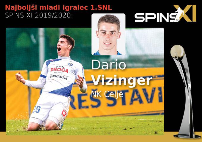 Seznam celjskih dobitnikov priznanj je dopolnil napadalec Dario Vizinger. | Foto: SPINS