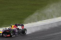 Na zadnjem treningu v dežju najhitrejši Webber