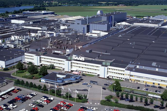 Saab tovarna | Tak je bil nekoč pogled na Saabovo tovarno v švedskem Trollhättnu. | Foto General Motors