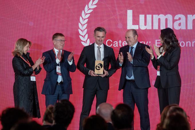 Podjetje Lumar je prejelo nagrado SME EnterPRIZE za trajnostno poslovno prakso na področju okolja. | Foto: Lumar