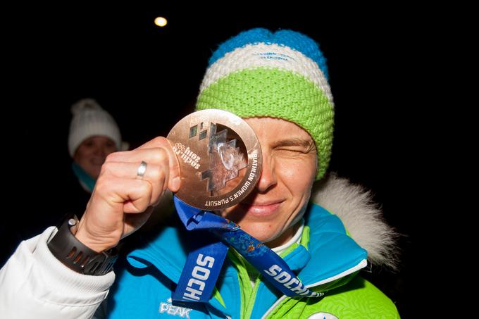 37-letna biatlonka je največji uspeh kariere dosegla leta 2014 na olimpijskih igrah v Sočiju, kjer je na zasledovalni tekmi osvojila bronasto odličje.  | Foto: Sportida
