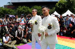 Na Tajvanu po 30 letih boja danes prve istospolne poroke