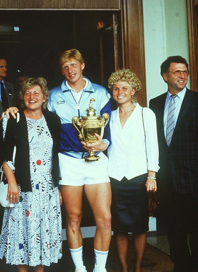 Boris Becker je imel veliko podporo svoje družine. | Foto: Guliverimage/Getty Images