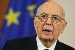 Italijanski predsednik Napolitano bo v naslednjih urah odstopil s položaja