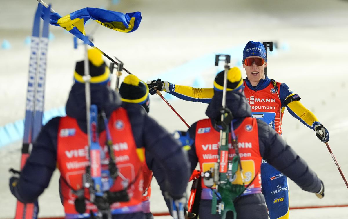 štafeta, moški, biatlon, Sebastian Samuelsson | Švedi so svetovni prvaki. | Foto Guliverimage