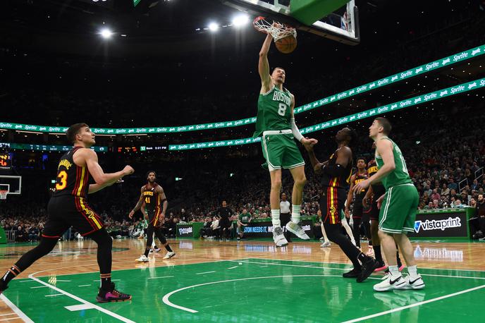 Boston Celtics Kristaps Porzingis | Kristaps Porzingis je atraktivno zabijal. Dal je 31 točk. | Foto Reuters
