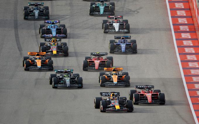 Tri od petih šprintov letos je dobil Max Verstappen. Tudi minulo soboto v Austinu. | Foto: Reuters