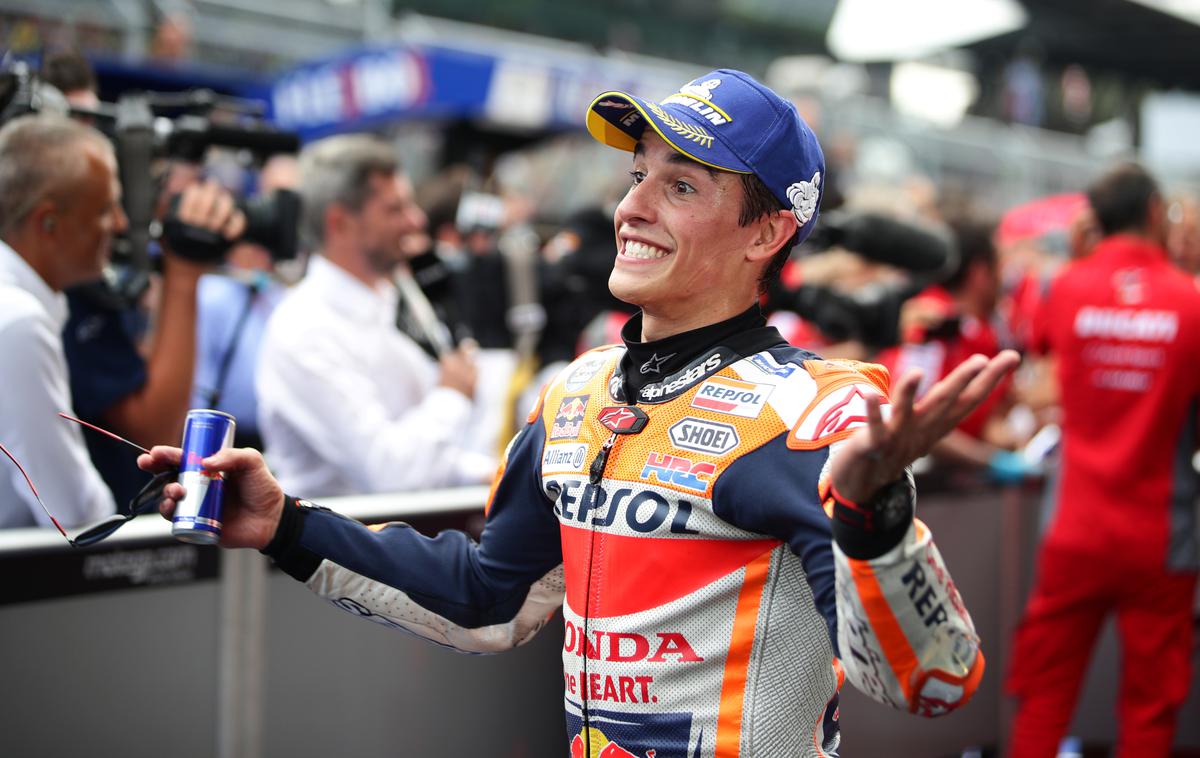 Marc Marquez | Veliko veselje Marca Marqueza, ki je v San Marinu še povišal vodstvo v skupnem seštevku razreda motoGP. | Foto Reuters