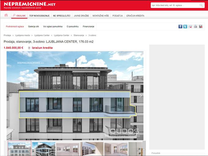oglas za stanovanje v soseski Schellenburg | Foto: Nepremicnine.net
