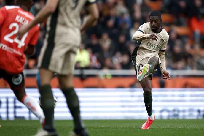 PSG Ousmane Dembele | Ousmane Dembele je zabil dva gola za zmago PSG-ja, dva je dodal še Kylian Mbappe. | Foto Reuters
