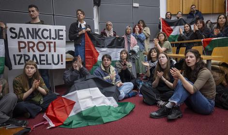 Študentje pozvali k obsodbi genocida v Gazi