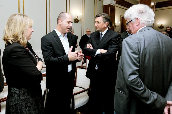Jože Damijan in Borut Pahor | Foto: STA ,