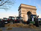 Arc de Triomphe, Slavolok zmage, kmetje, protesti, Francija, Pariz