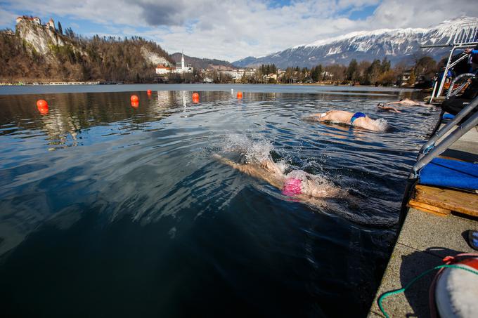 Bled zimsko plavanje rekreacija | Foto: Grega Valančič/Sportida